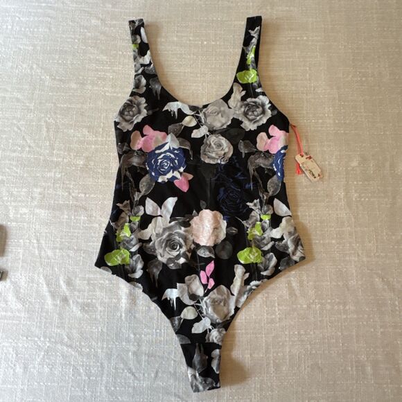 Stance Cute Floral Thong Body Suit Women’s Small NWT - Picture 3 of 11
